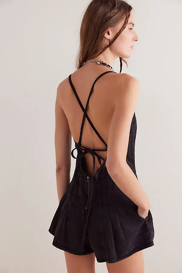 Dazed Denim Romper