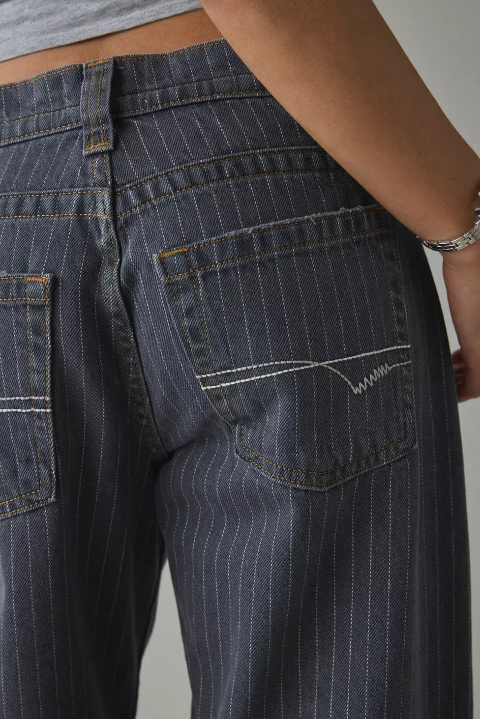 Kayla | Striped Jeans