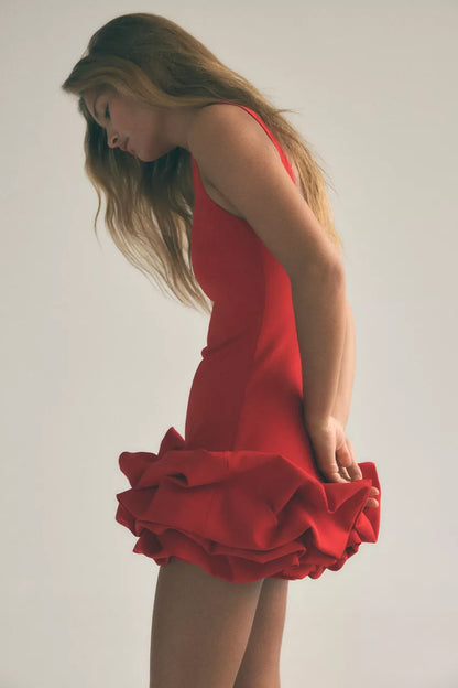 Megan Ruffle Mini Dress