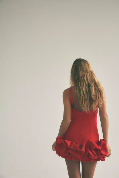 Megan Ruffle Mini Dress