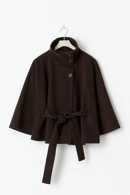 Elsie | Belt Cape Jacket