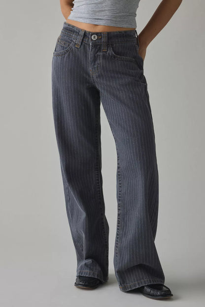 Kayla | Striped Jeans