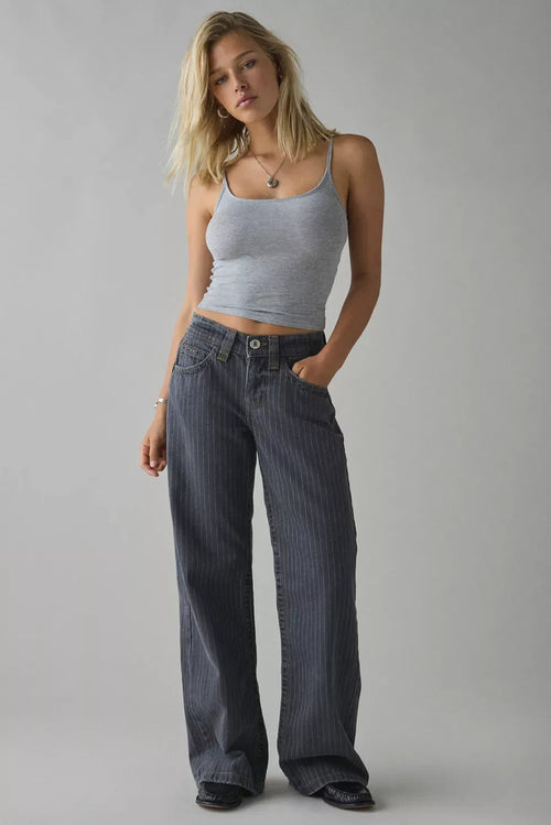 Kayla | Striped Jeans